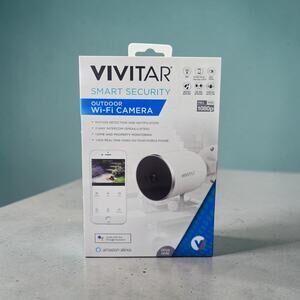 Vivitar Outdoor Wi-Fi Security Camera Alexa Google Smart Home 1080p New